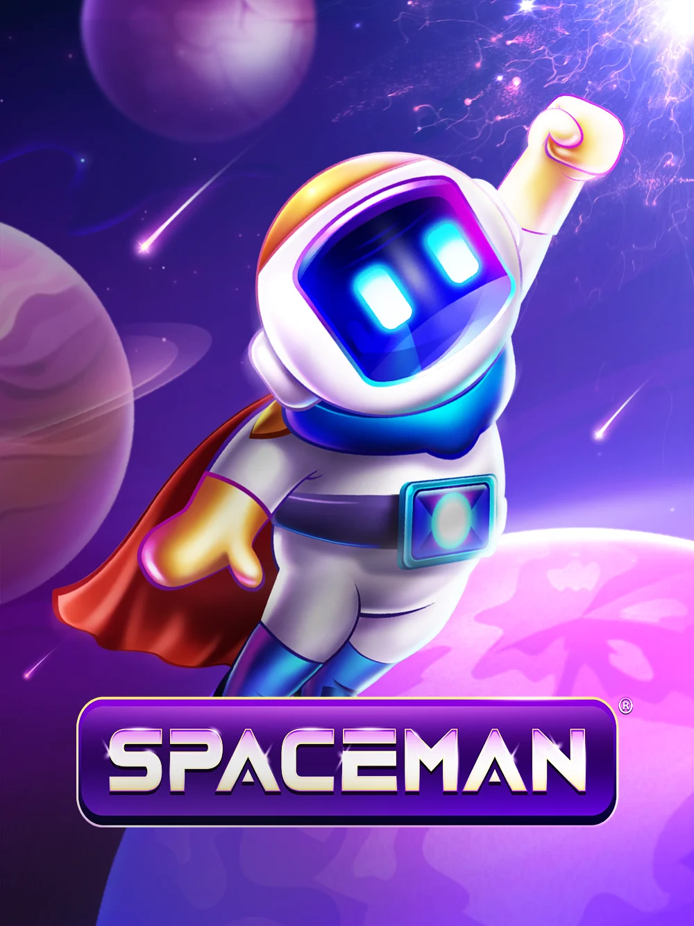 Tarjeta espacial de crash game con sensación de vuelo y riesgo